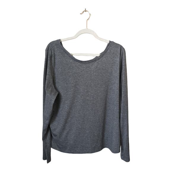 Tek Gear Gray Top, Crossover Back, size XL - Picture 2 of 2